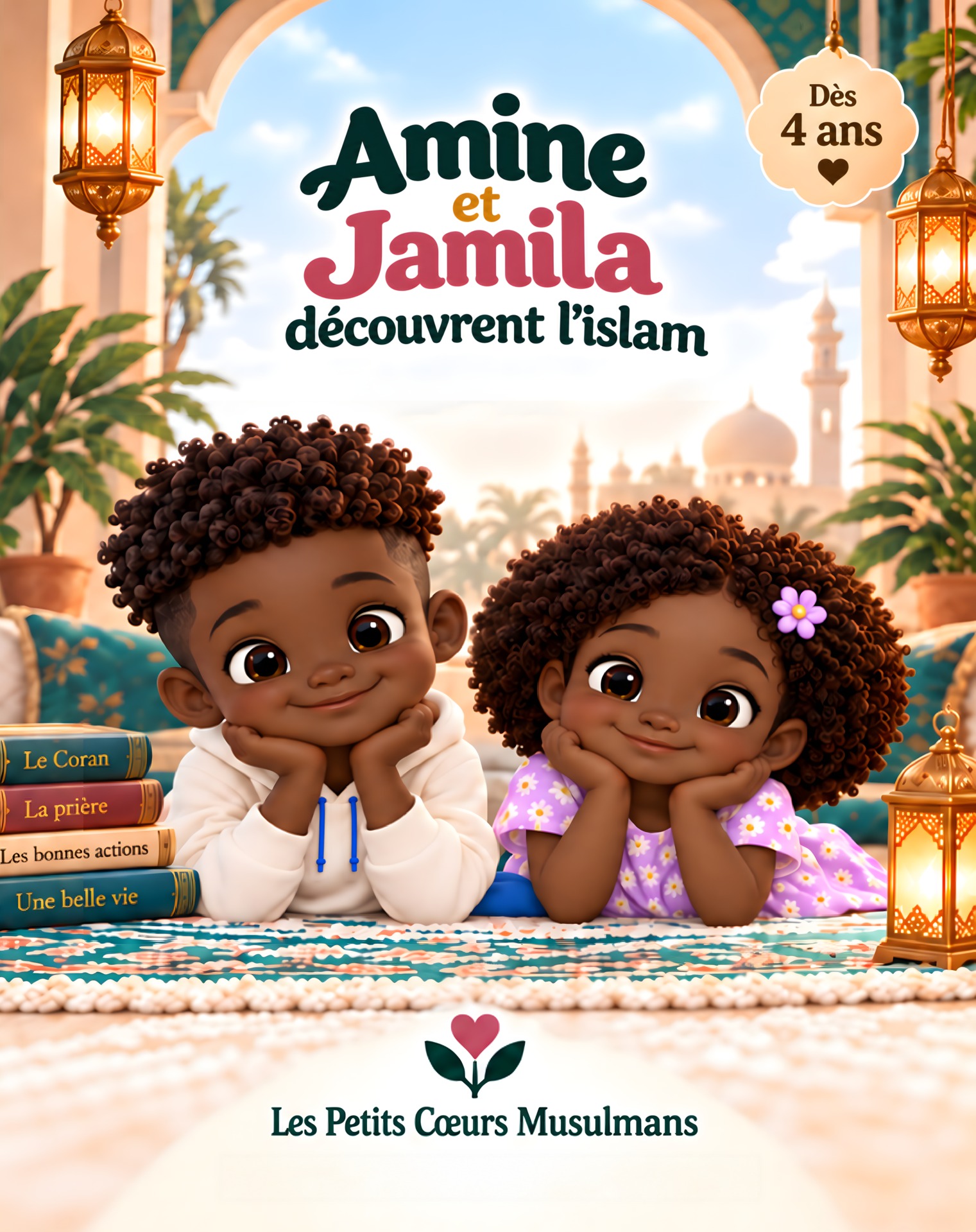 Recto validé du livre Amine et Jamila découvrent l’islam